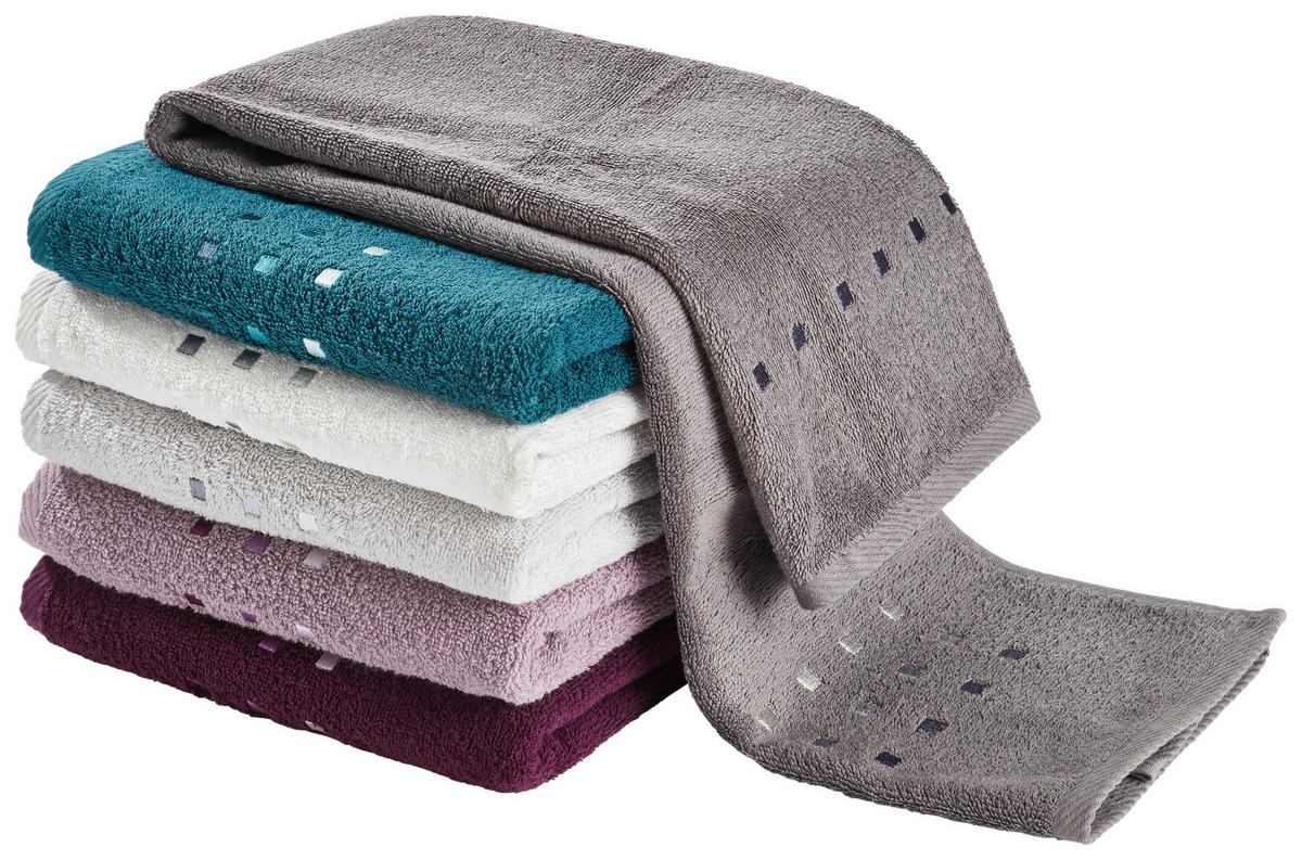 HANDTUCH Quattro Anthrazit  - Anthrazit, Basics, Textil (50/100cm) - Esposa