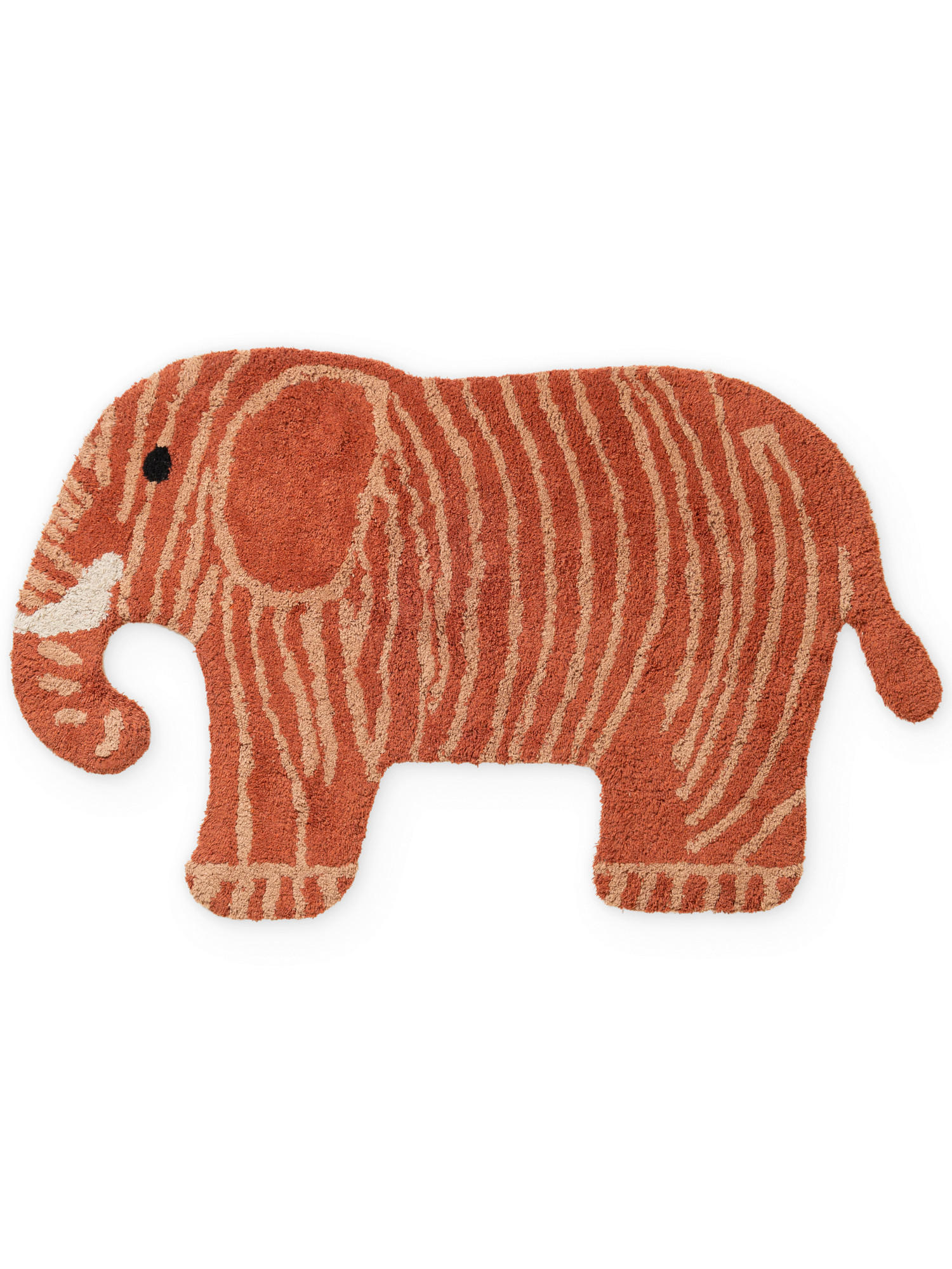 KINDERTEPPICH 75/120 cm Snuggle Elodie Braun, Beigebraun Tierform  - Dunkelorange/Beigebraun, Basics, Kunststoff/Textil (75/120cm) - Hanse Home