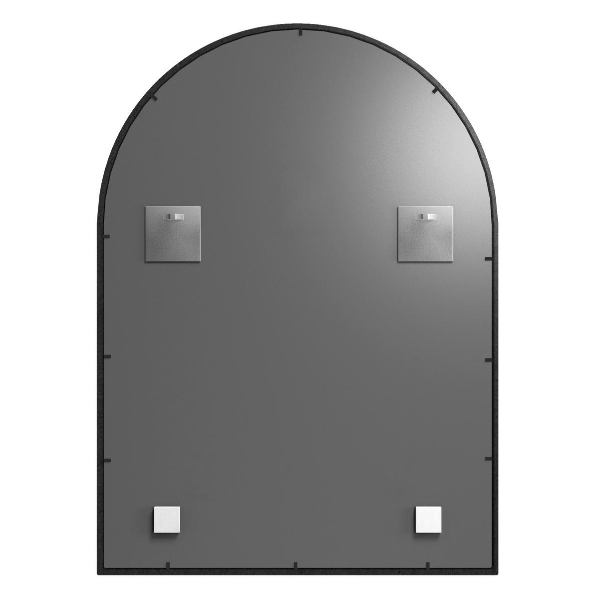 DEKOSPIEGEL  69/95 cm   in Freiform  - Schwarz, Basics, Glas/Holz (69/95cm)