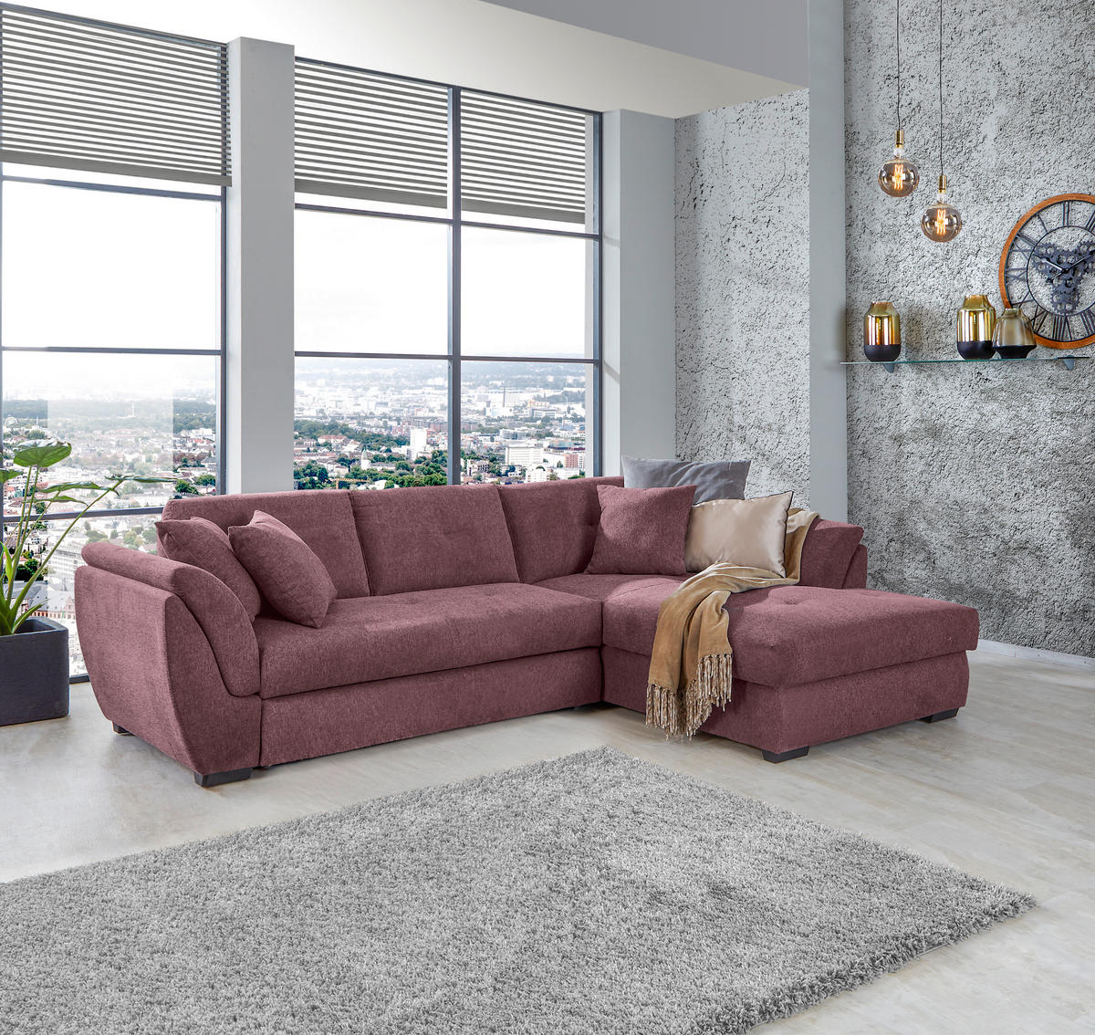 HÖRNSOFFA i vävt tyg bär  - bär/svart, Design, textil/plast (278/187cm) - Livetastic