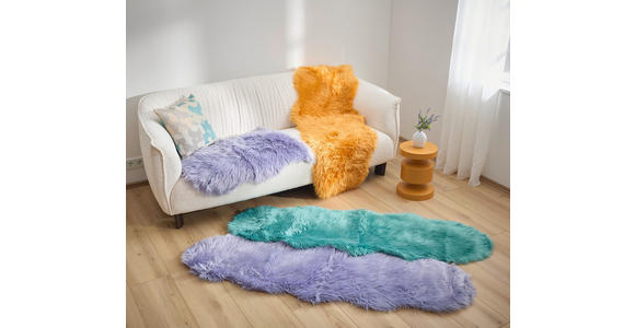 KUNSTFELL 60/180 cm Currygelb - Currygelb, Basics, Textil/Fell (60/180cm) - Ambia Home