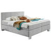 BOXSPRINGBETT 200/200 cm  in Taupe  - Taupe/Chromfarben, Konventionell, Kunststoff/Textil (200/200cm) - Hom`in