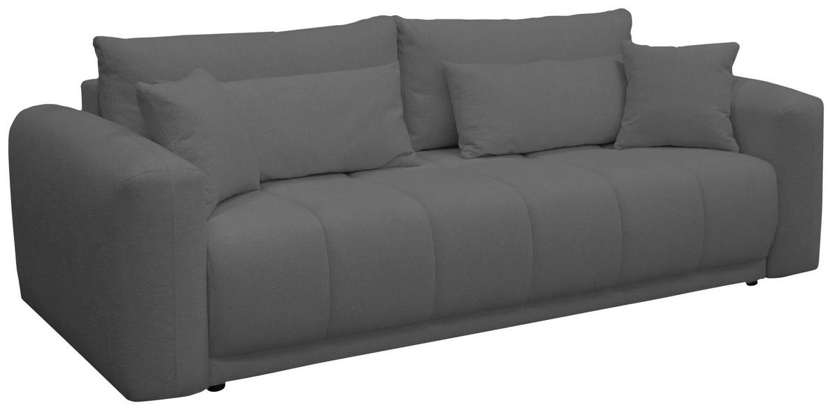 SCHLAFSOFA Grau  - Schwarz/Grau, Design, Holz/Textil (245/90/117cm) - MID.YOU
