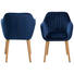 ARMLEHNSTUHL in Dunkelblau - Dunkelblau, Design, Holz/Textil (57/83/59cm) - Carryhome ARMLEHNSTUHL in Dunkelblau - Dunkelblau, Design, Holz/Textil (57/83/59cm) - Carryhome