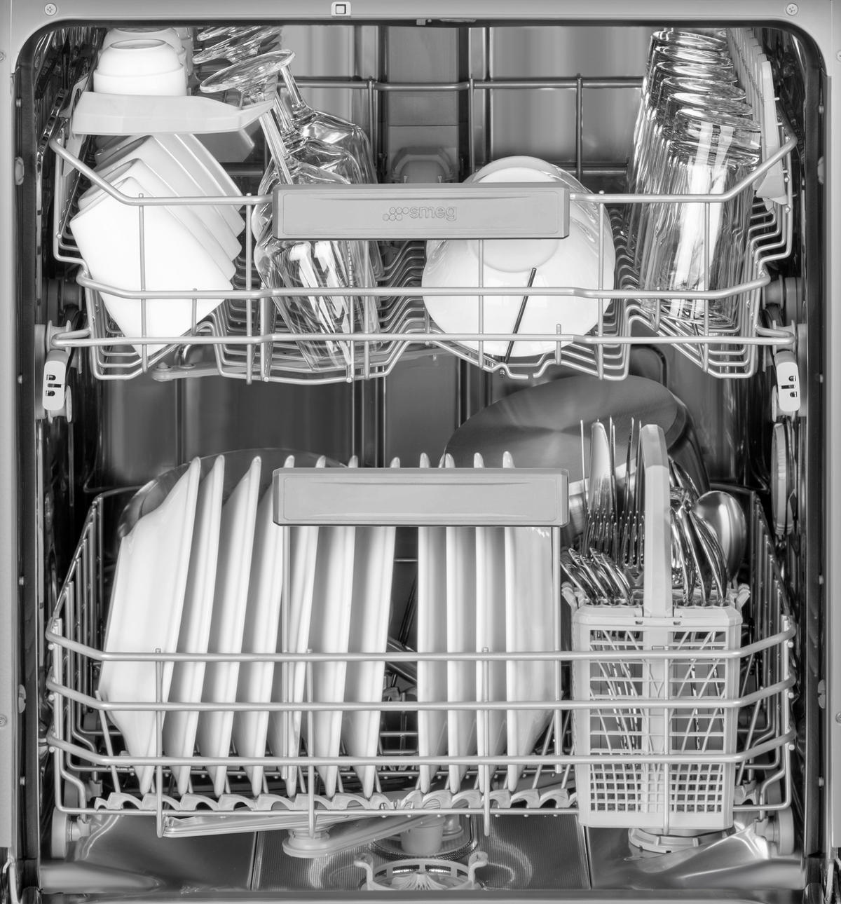 GESCHIRRSPÜLER STL251CDE  - Edelstahlfarben, Basics, Metall (59,8/81,8/54,5cm) - SMEG