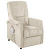 FERNSEHSESSEL Velours Beige  - Beige/Schwarz, Design, Kunststoff/Textil (77/107/88cm) - Livetastic