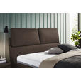 POLSTERBETT Matratze, Lattenrost Braun 200/200 cm  - Hellbraun/Anthrazit, Design, Holz/Textil (200/200cm) - Johann Jakob