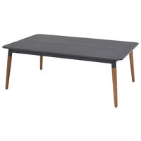 LOUNGETISCH  - Dunkelgrau/Teakfarben, Design, Holz/Holzwerkstoff (110/71,4/39,7cm) - Amatio