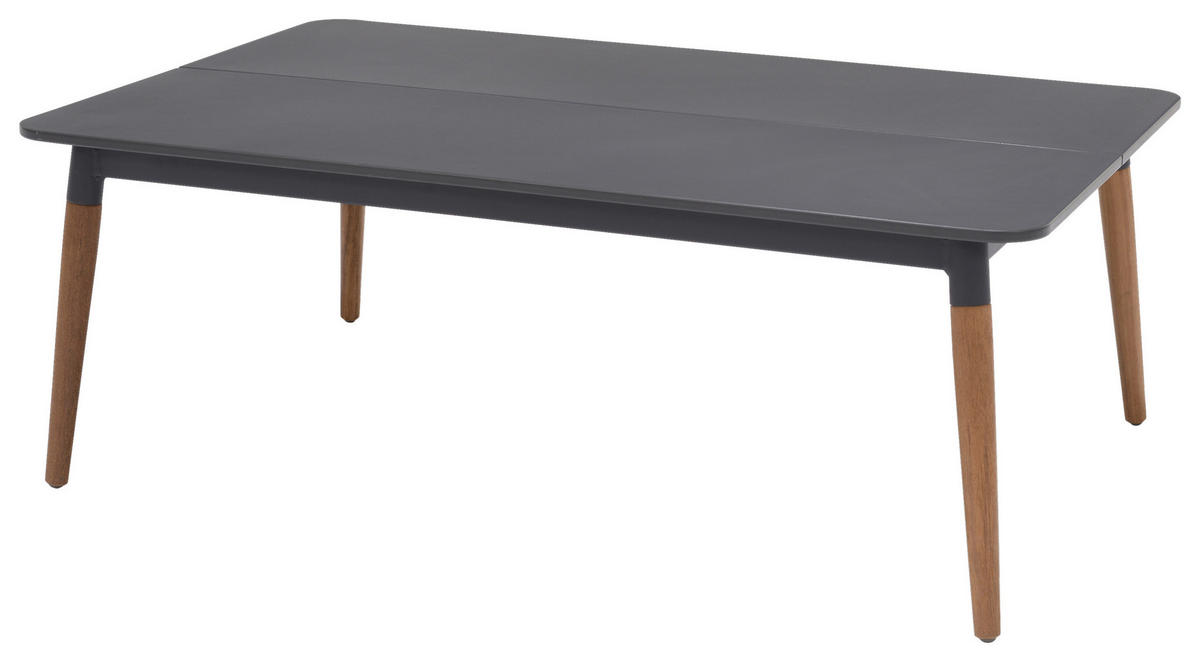 LOUNGETISCH  - Dunkelgrau/Teakfarben, Design, Holz/Holzwerkstoff (110/71,4/39,7cm) - Amatio