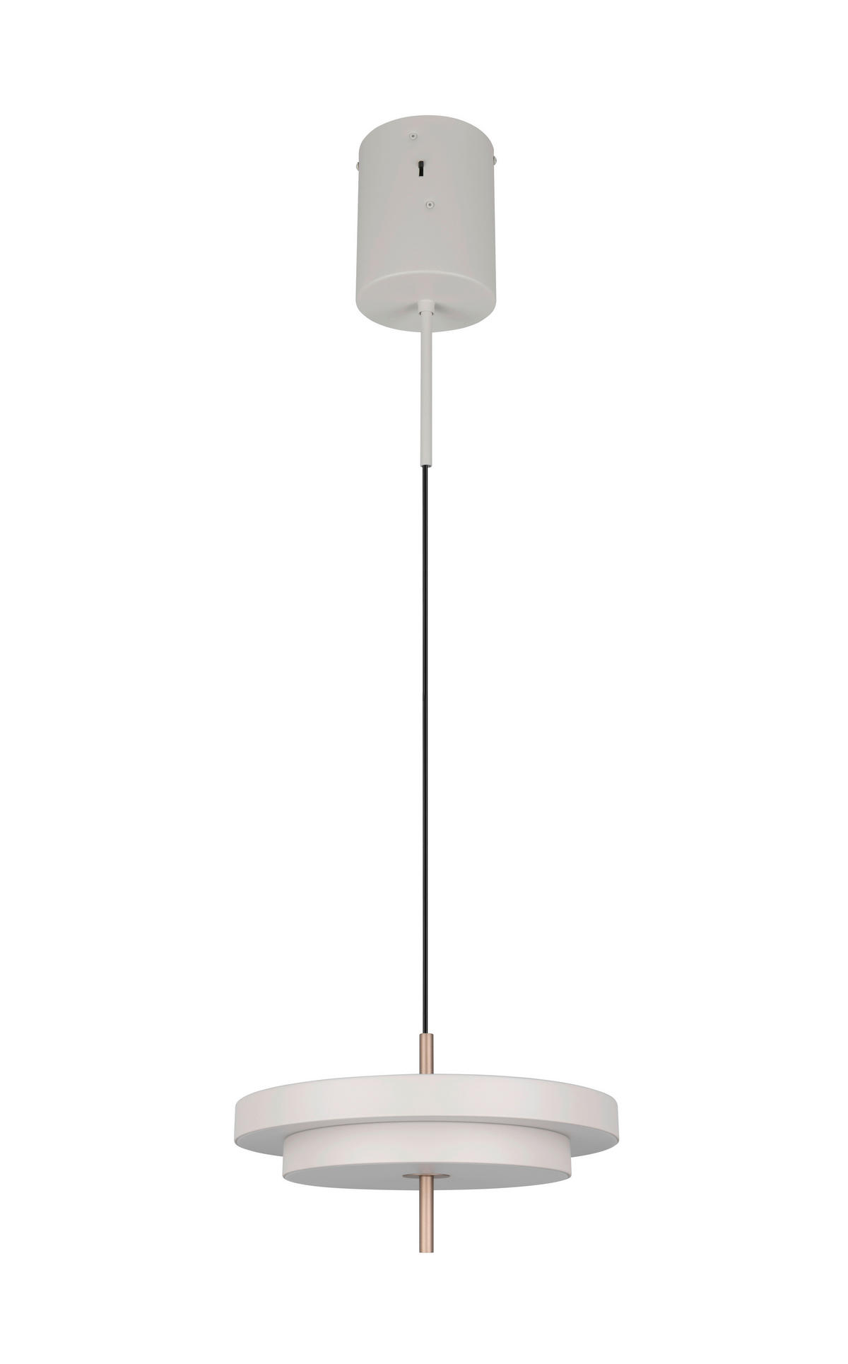 LED FÜGGESZTÉK - sárgarézszínű/szürke, Basics, fém (40/150cm)