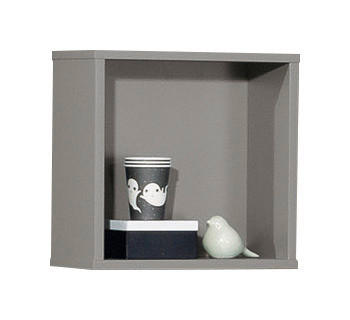 WANDREGAL Grau  - Grau, Design, Holzwerkstoff (35/35/18,7cm) - Paidi