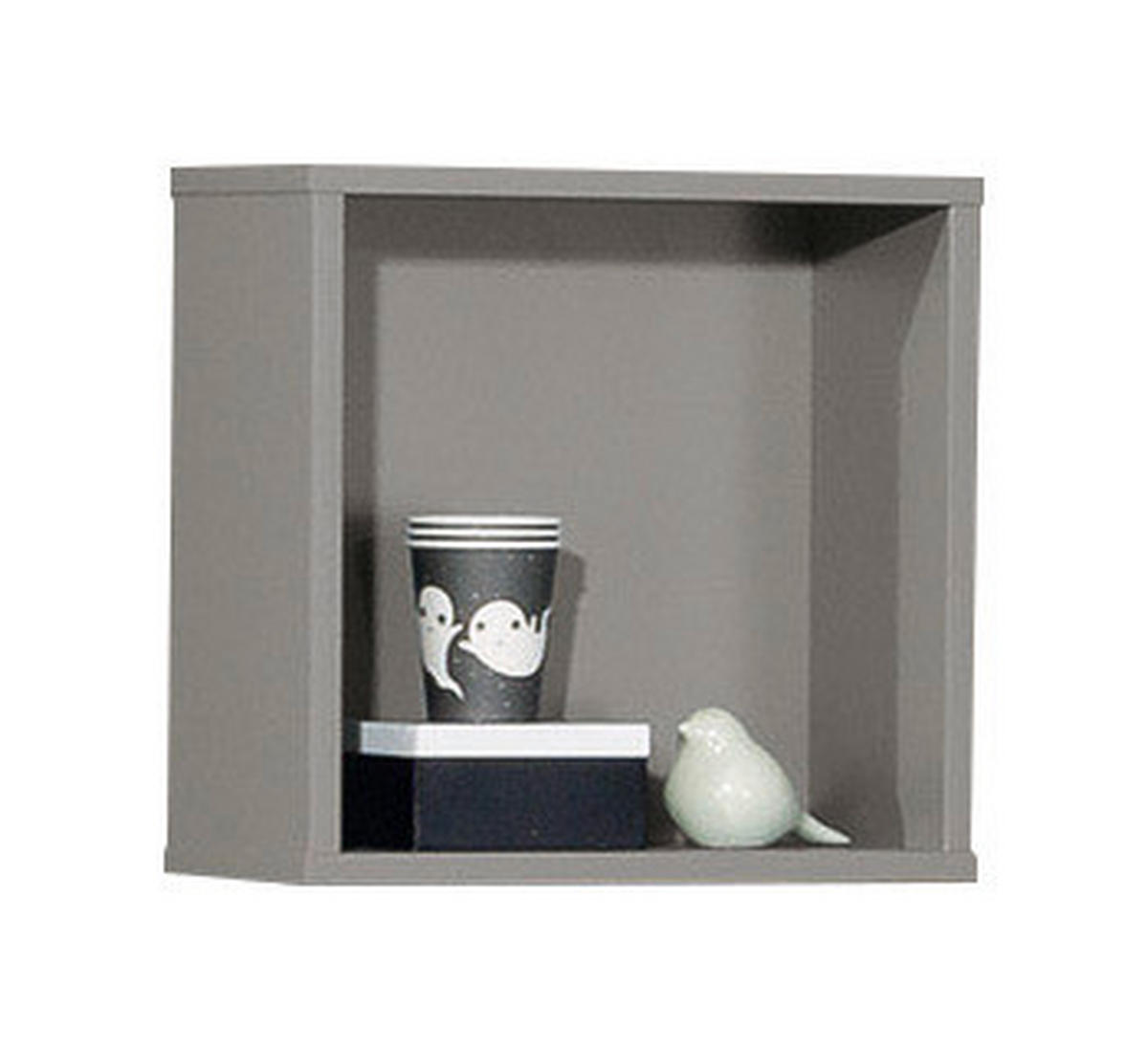 WANDREGAL 35/35/18,7 cm  - Grau, Design, Holzwerkstoff (35/35/18,7cm) - Paidi