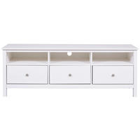 NIZKA OMARICA bela  - srebrne barve/bela, Design, kovina/les (160/57/45cm) - Livetastic