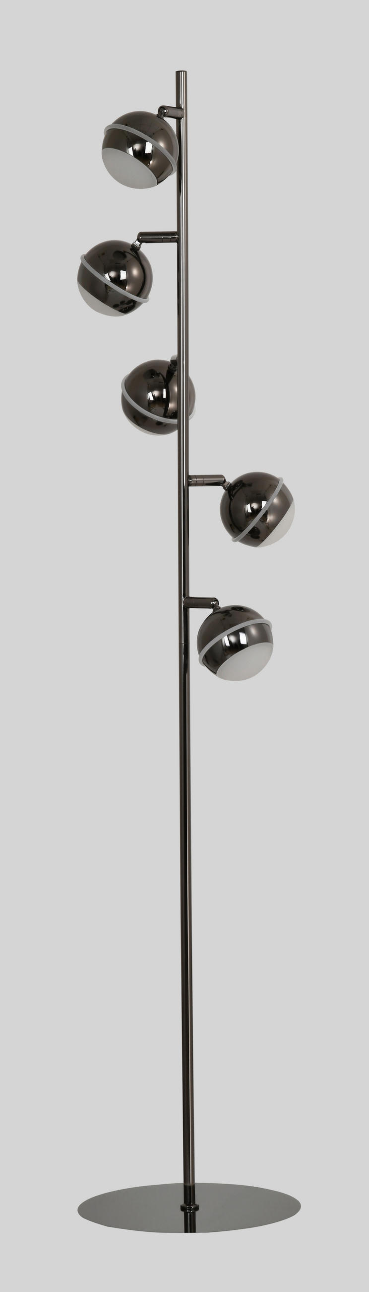 LED-STEHLEUCHTE Biarritz 25/140/25 cm  - Schwarzchrom, Design, Kunststoff/Metall (25/140/25cm)
