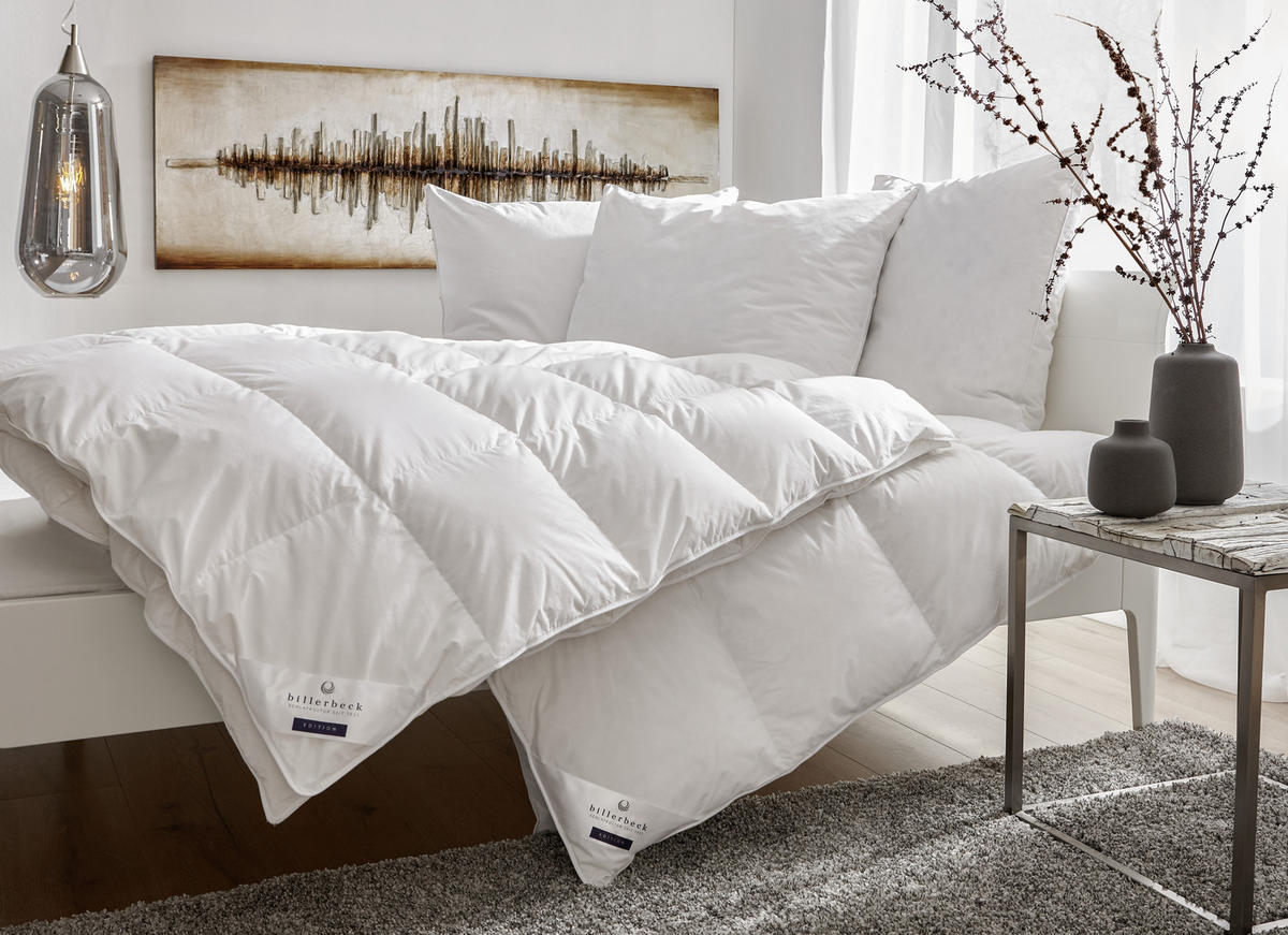 DAUNENDECKE  Polarstern  135/200 cm   - Weiß, Textil (135/200cm) - Billerbeck