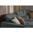 ECKSOFA in Chenille Grau  284/205 cm  - Schwarz/Grau, Design, Kunststoff/Textil (284/205cm) - Xora