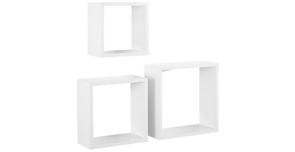 WANDREGALSET 3-teilig Weiß  - Weiß, Basics, Holzwerkstoff (20-28/20-28/12cm) - Xora