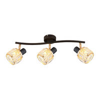 STRAHLER 45/18/9 cm   - Roségold/Schwarz, KONVENTIONELL, Glas/Metall (45/18/9cm)