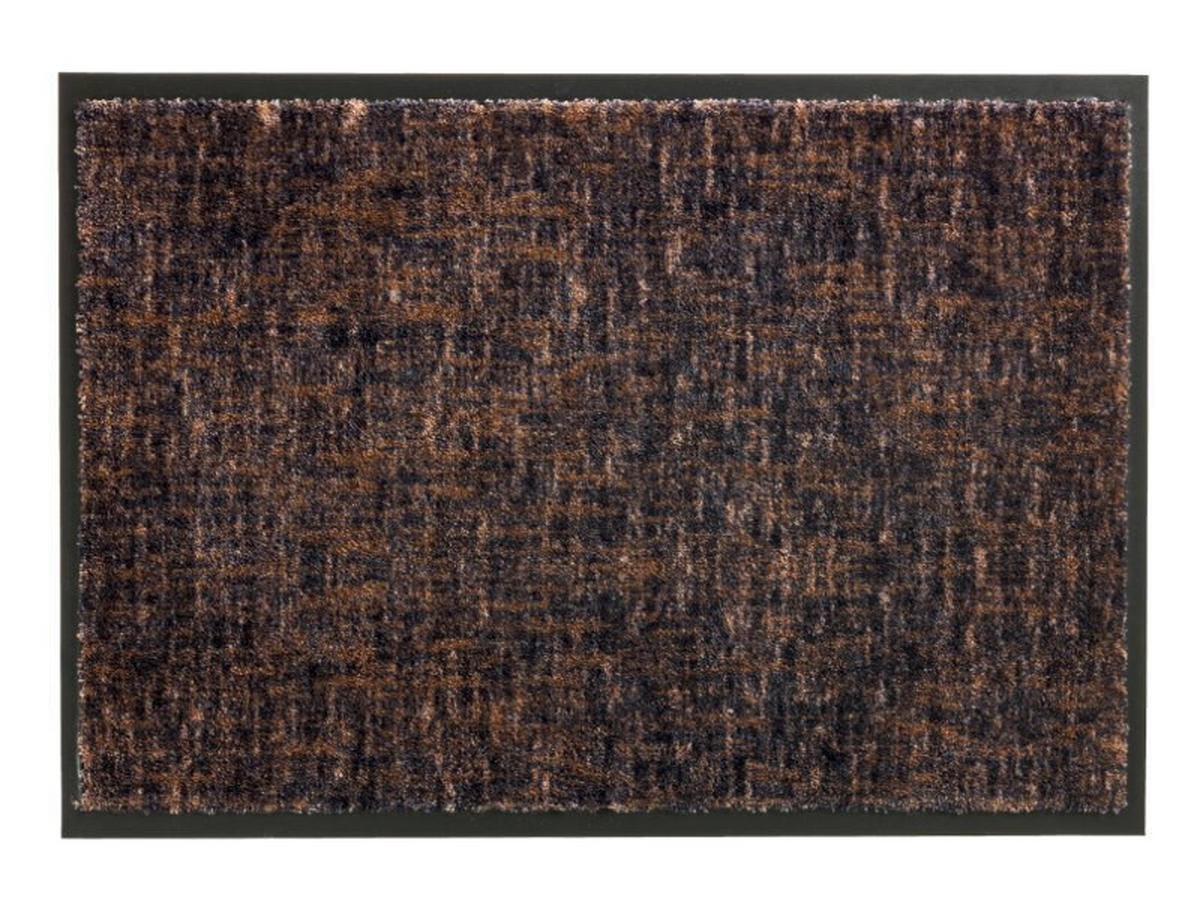 FUSSMATTE - Taupe/Anthrazit, Konventionell, Kunststoff/Textil (50/70cm) - Schöner Wohnen Teppi