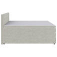 BOXSPRINGBETT 140/200 cm  in Creme  - Creme/Schwarz, KONVENTIONELL, Kunststoff/Textil (140/200cm) - Carryhome