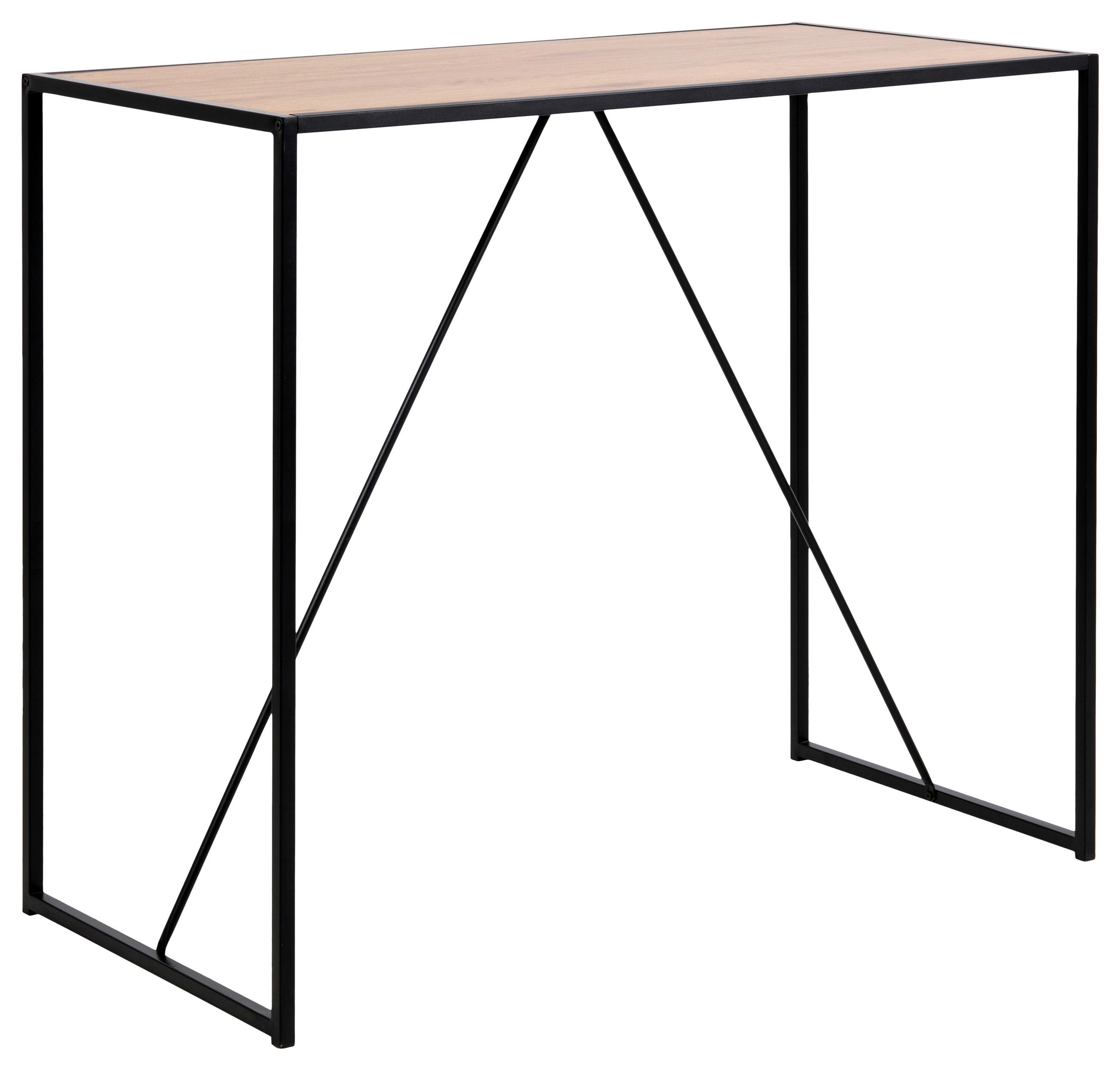 Mid.you Bartisch Schwarz, Eiche 60x105x120 cm