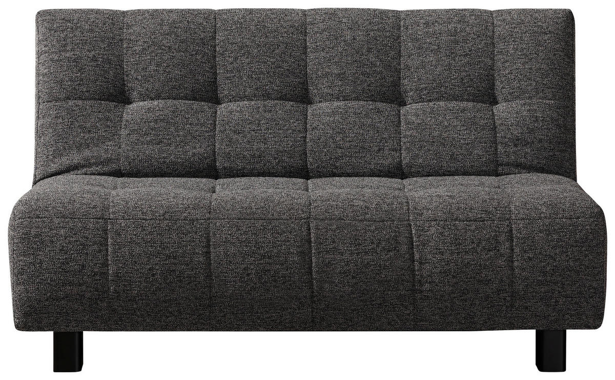 ZOFA S POSTELJNO FUNKCIJO,  antracit tekstil  - črna/antracit, Design, kovina/tekstil (145/92/102cm) - Novel