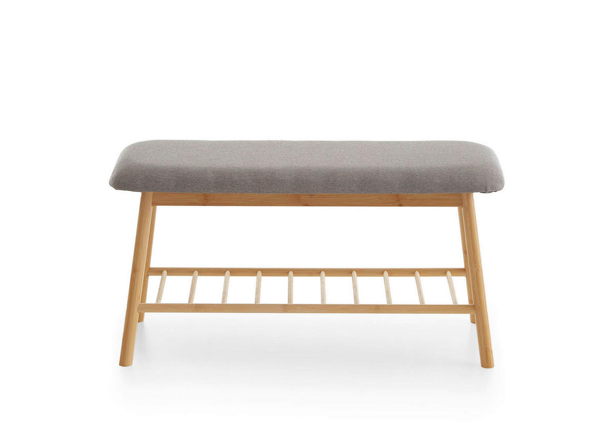 SITZBANK 90/45/34 cm  - Grau, Design, Textil (90/45/34cm) - MID.YOU