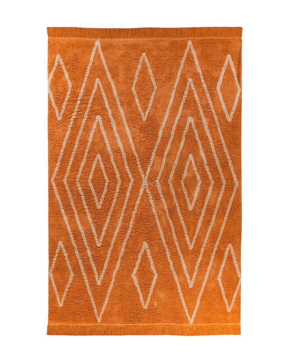 WEBTEPPICH 160/230 cm Alena Creme, Orange  - Creme/Orange, Basics, Textil (160/230cm) - Novel
