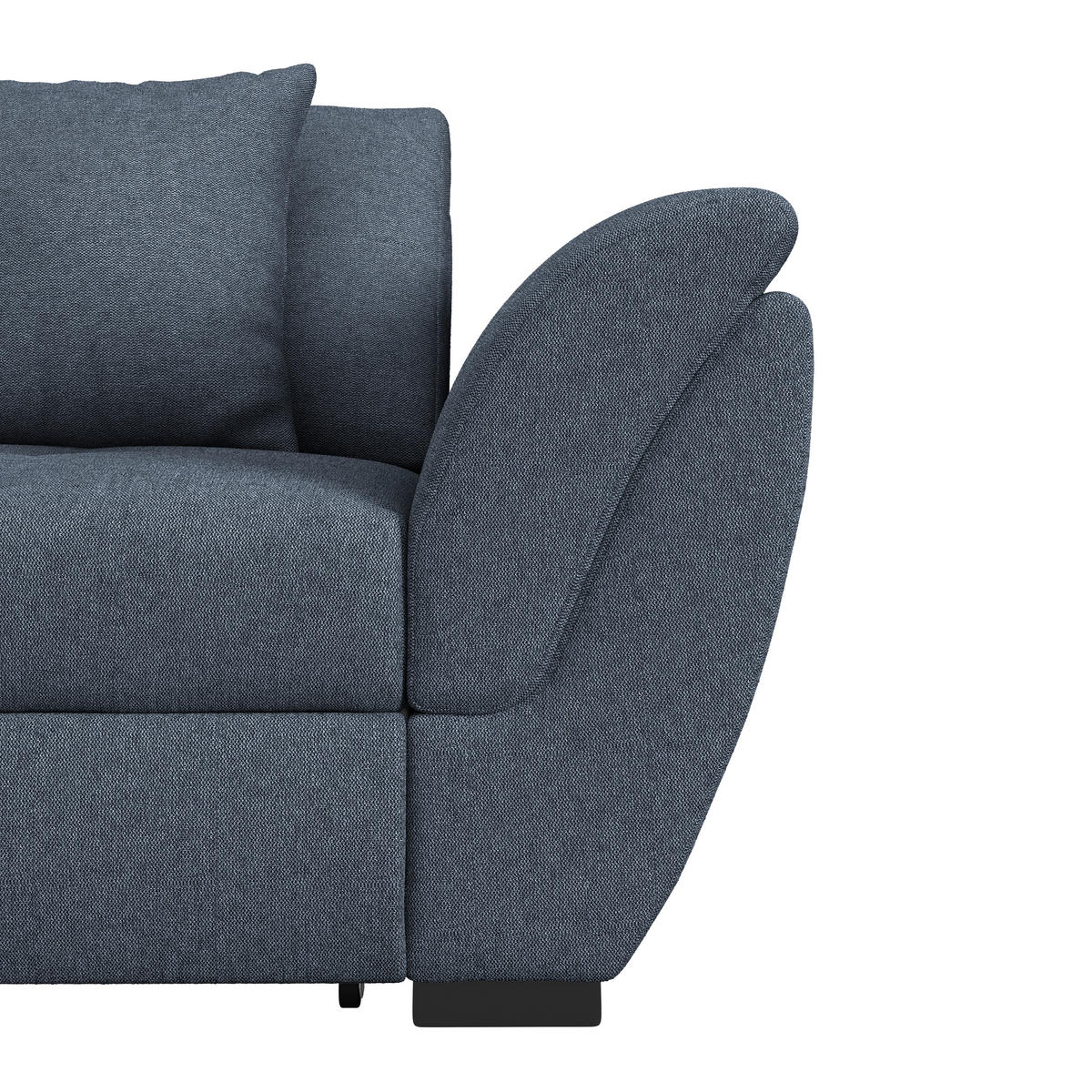 HÖRNSOFFA i vävt tyg mörkblå  - svart/mörkblå, Design, textil/plast (187/278cm) - Livetastic