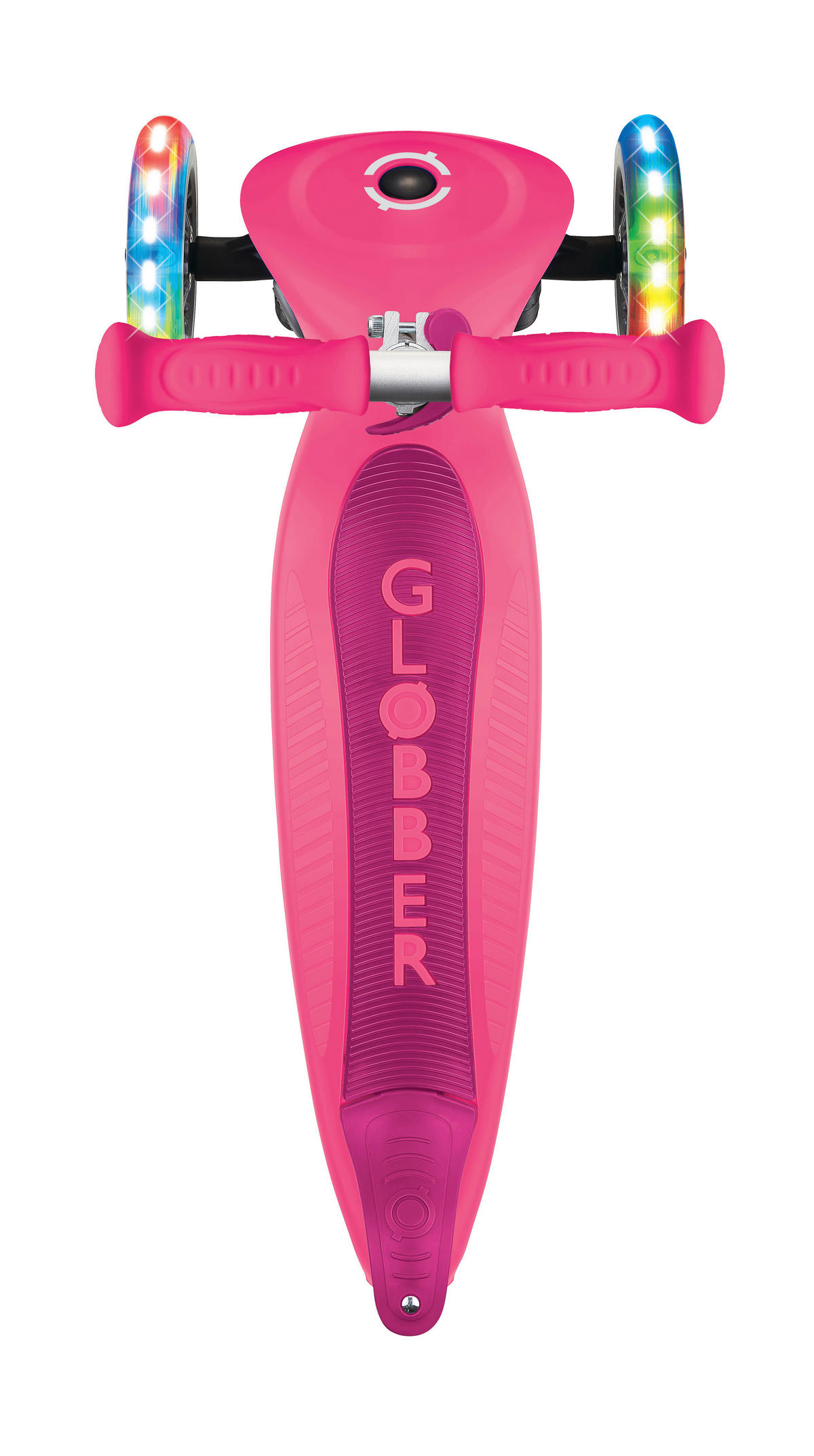 KINDERSCOOTER JUNIOR FOLDABLE LIGHTS  - Pink, LIFESTYLE, Kunststoff (56/28,6/68cm) - GLOBBER