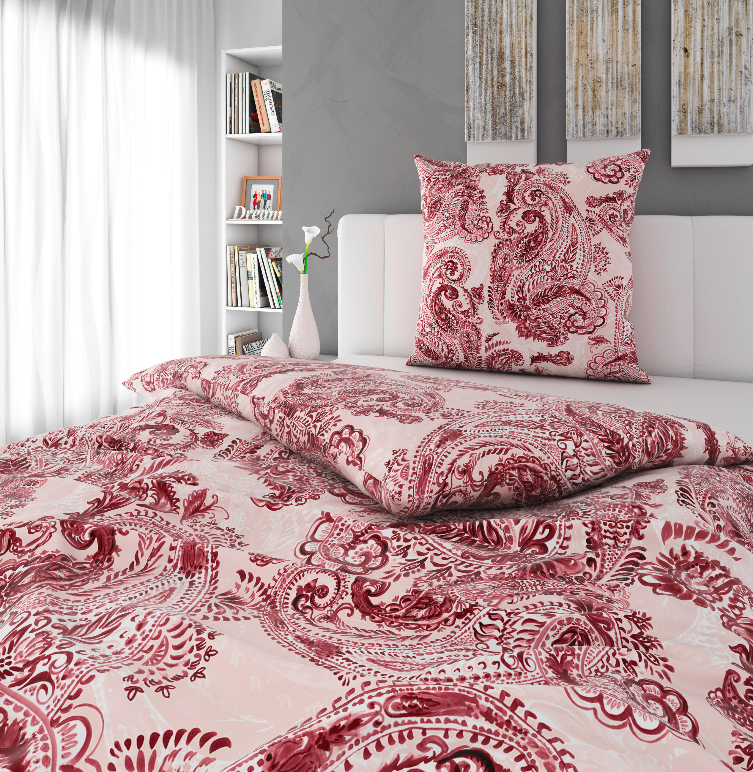 BETTWÄSCHE Satin 135/200 cm  - Mauve, Basics, Textil (135/200cm) - Novel