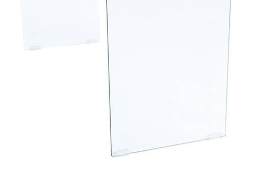BEISTELLTISCH 32/110/75 cm Schwarz  - Klar/Schwarz, Basics, Glas/Holzwerkstoff (32/110/75cm) - Kayoom