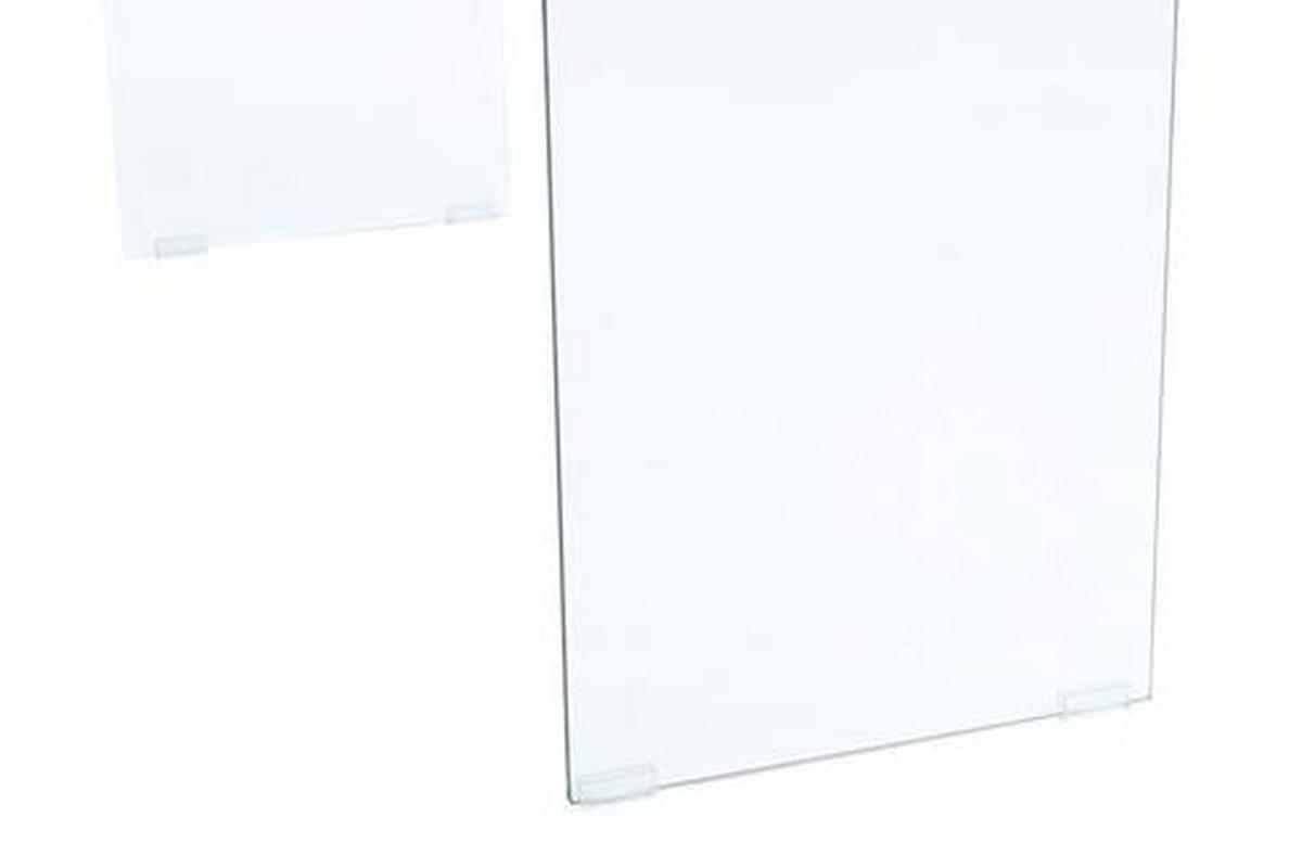 BEISTELLTISCH in Glas, Holzwerkstoff 32/110/75 cm  - Klar/Schwarz, Basics, Glas/Holzwerkstoff (32/110/75cm) - Kayoom