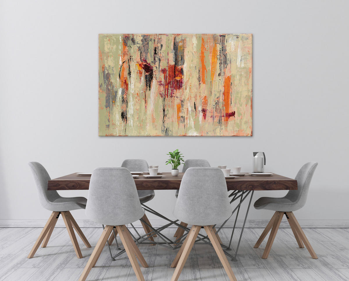 LEINWANDBILD Abstraktes 80/120 cm  - Multicolor, KONVENTIONELL, Holz/Papier (80/120cm) - Euroart