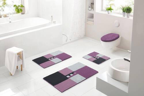 BADEMATTENSET  40x50/50x80 cm  Beere   - Beere, Basics, Kunststoff/Textil (40x50/50x80cm) - Grund
