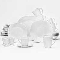 KOMBISERVICE Weiß 32-teilig Altea  - Weiß, KONVENTIONELL, Keramik (14,6null) - Van Well