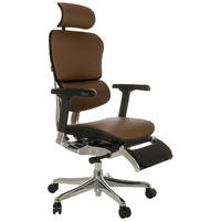 DREHSTUHL  in Braun  - Silberfarben/Schwarz, MODERN, Leder/Kunststoff (76/119 - 138/64cm) - MID.YOU