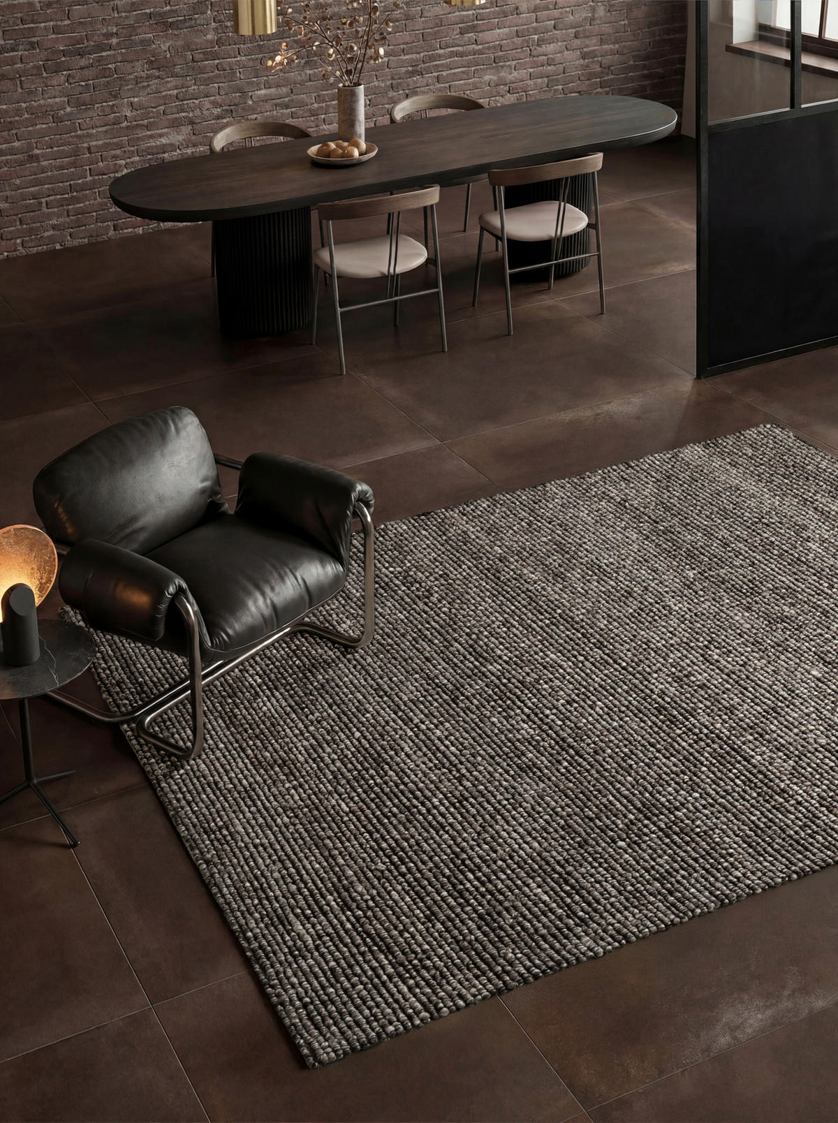 HANDWEBTEPPICH Wohnzimmer 120/170 cm Kollektion 1852 Wilma Multicolor, Dunkelgrau rechteckig  - Dunkelgrau/Multicolor, Basics, Textil (120/170cm) - Villeroy & Boch