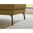 ECKSOFA  in Flachgewebe Schilfgrün  255-365/175-224 cm  - Schilfgrün/Schwarz, Design, Textil/Metall (255-365/175-224cm) - Dieter Knoll