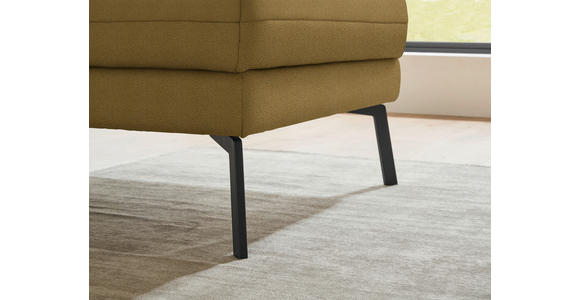 ECKSOFA  in Flachgewebe Schilfgrün  255-365/175-224 cm  - Schilfgrün/Schwarz, Design, Textil/Metall (255-365/175-224cm) - Dieter Knoll