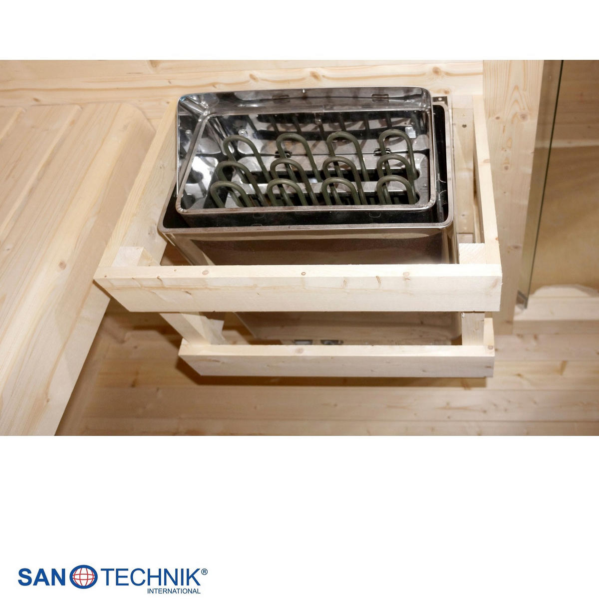 SAUNA für 4-5 Personen Rauma  - Naturfarben, KONVENTIONELL, Holz (460/230/219,5cm) - Sanotechnik