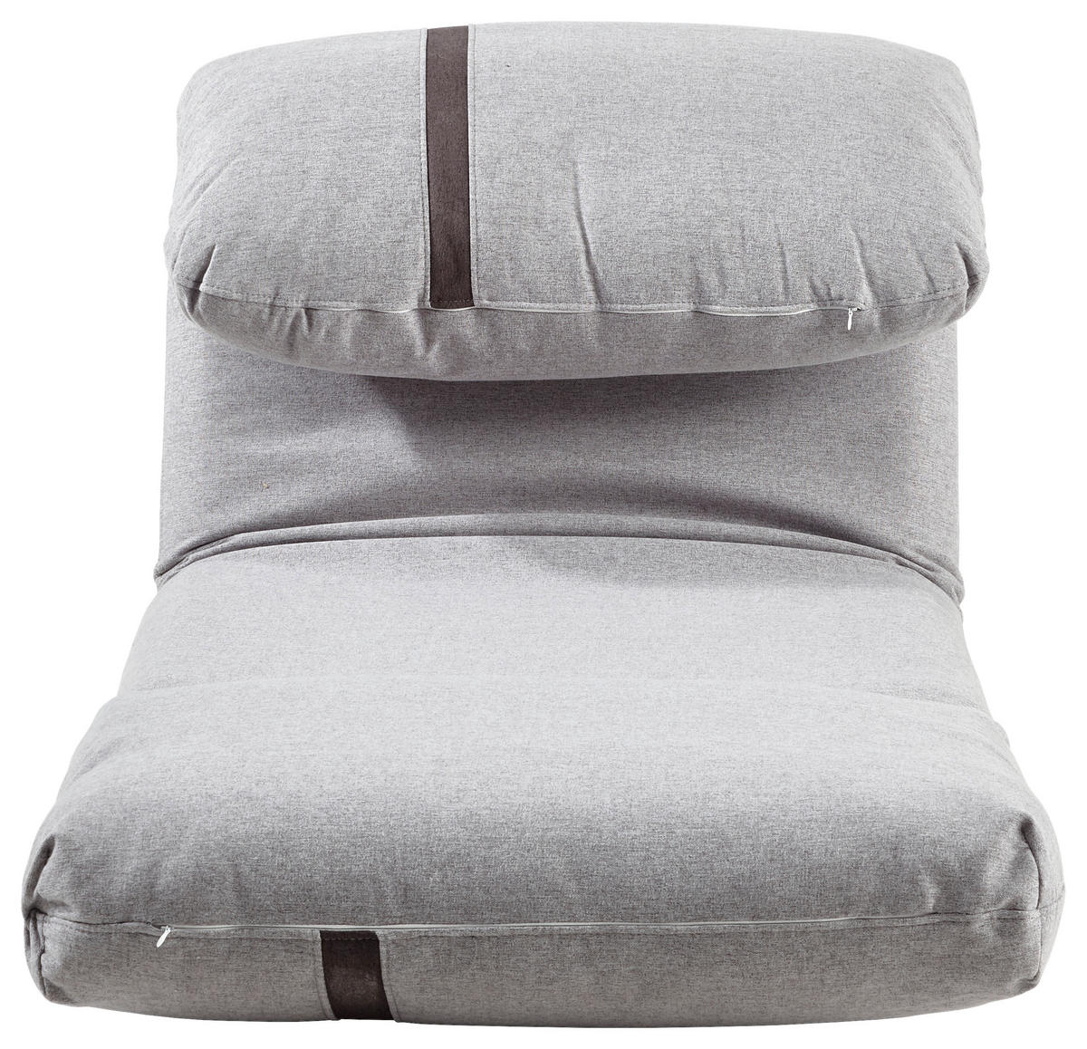 ROZKLÁDACÍ KŘESLO NA SPANÍ, textil, světle šedá - světle šedá/tmavě šedá, Design, textil (78/58/82cm) - Livetastic