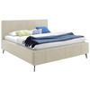 POLSTERBETT 180/200 cm  in Beige  - Weiss/Birkefarben, Konventionell, Holz/Textil (180/200cm) - Boxxx