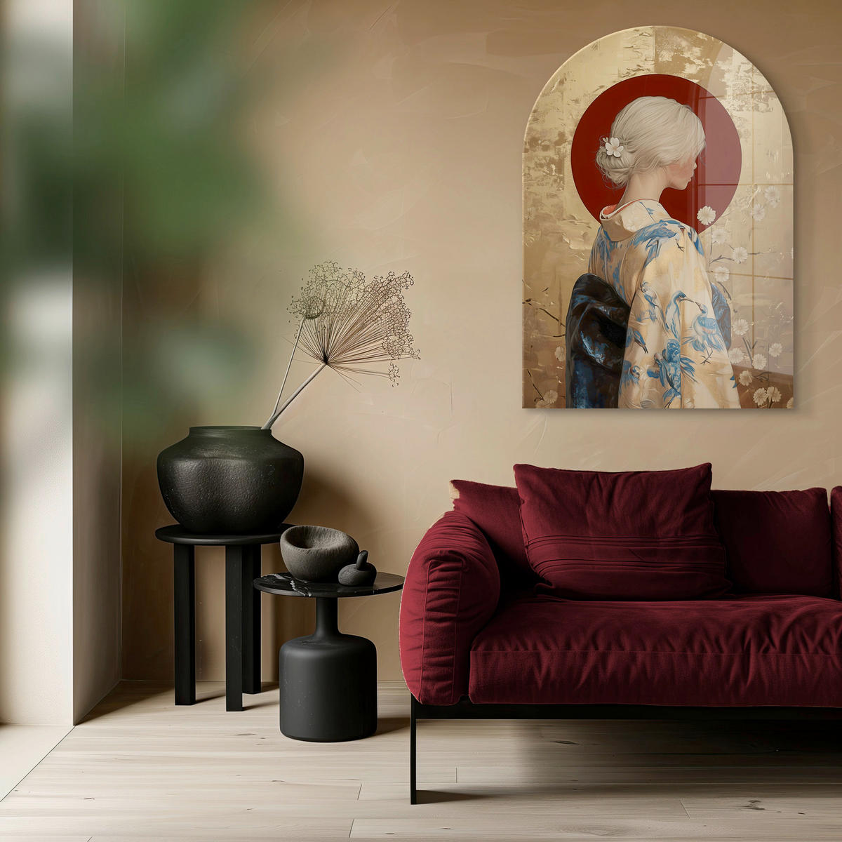 GLASBILD 70/100 cm  - Multicolor, Basics, Glas/Papier (70/100cm)