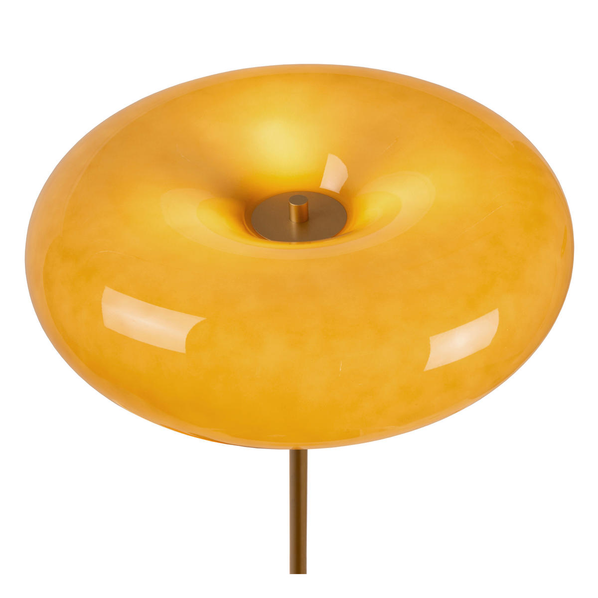 STEHLEUCHTE Sentino 40/30/40 cm  - Gelb/Braun, KONVENTIONELL, Glas (40/30/40cm) - Lucide