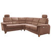 ECKSOFA in Struktur Hellbraun  - Wildeiche/Hellbraun, Konventionell, Holz/Textil (238/241cm) - Livetastic