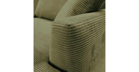 ECKSOFA Dunkelgrün Cord Zierkissen, Rückenkissen, Rücken echt  - Dunkelgrün/Schwarz, KONVENTIONELL, Kunststoff/Textil (234/170cm) - Carryhome