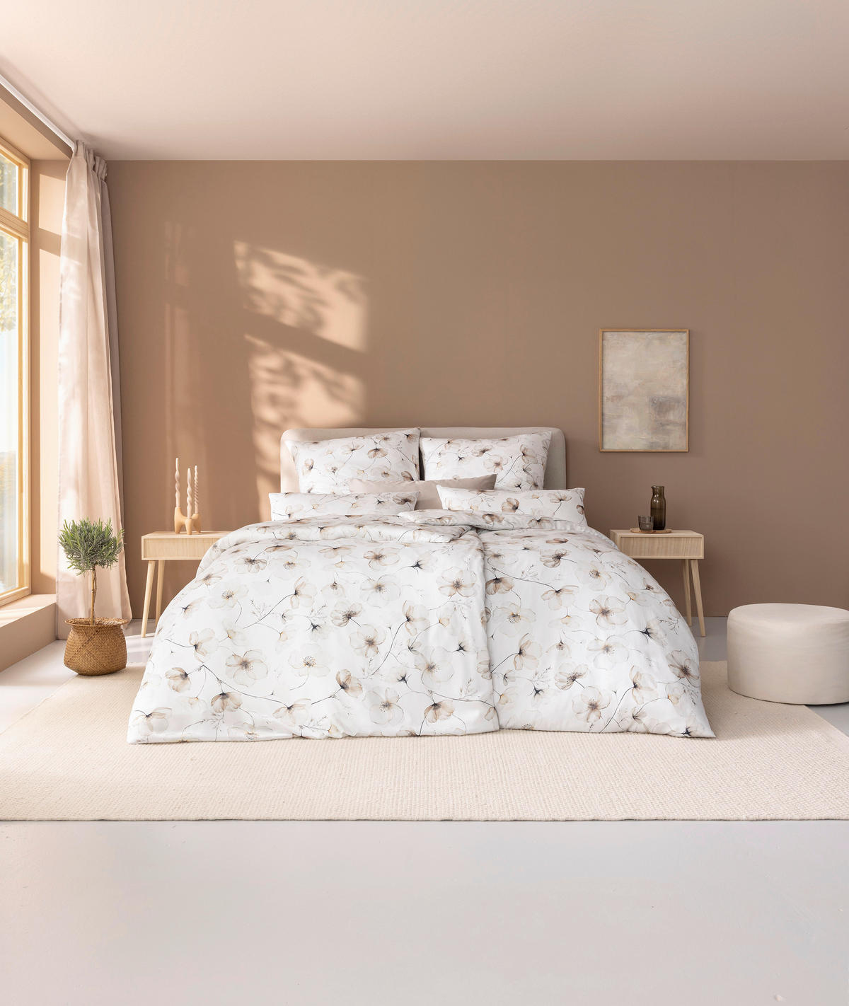 BETTWÄSCHE Luxury 155/220 cm  - Naturfarben, Design, Textil (155/220cm) - Estella
