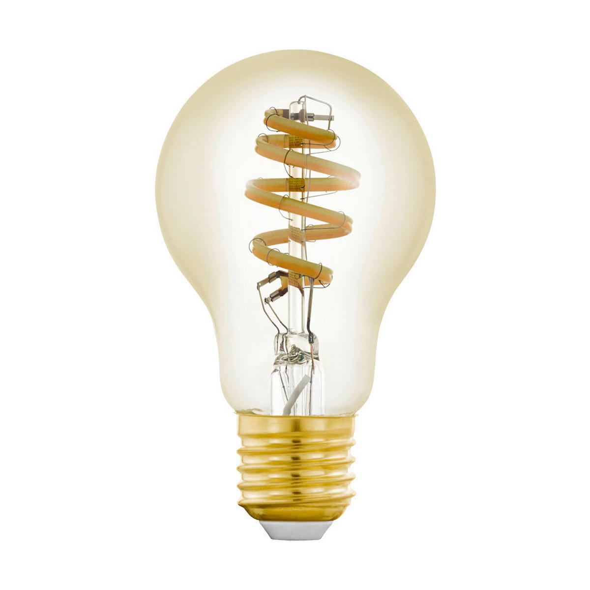 LED-LEUCHTMITTEL   E27 4,9 W  - Goldfarben, Basics, Glas (10,5cm)