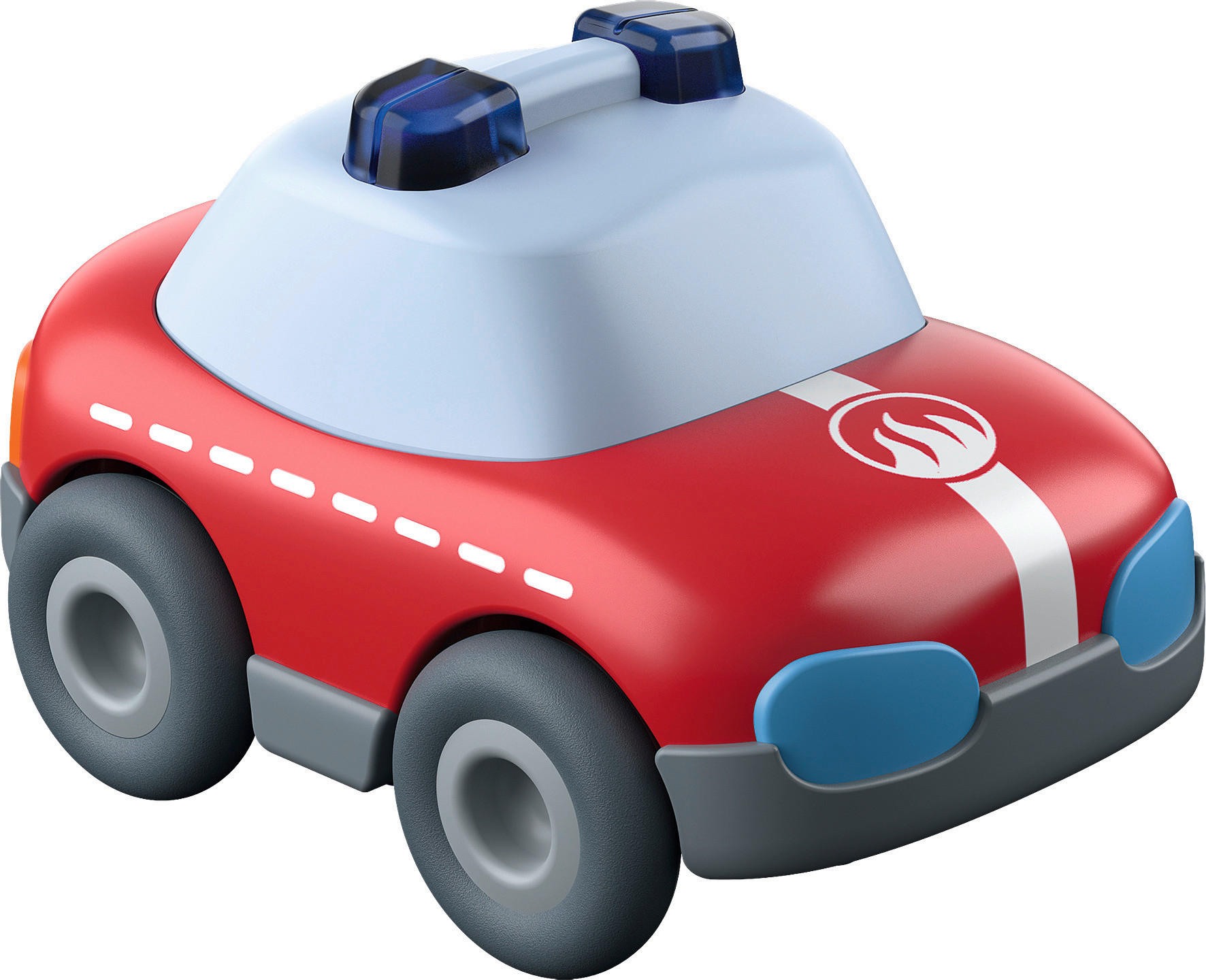 FEUERWEHRAUTO - Blau/Rot, Basics, Kunststoff (9/5,7/5,2cm) - Haba